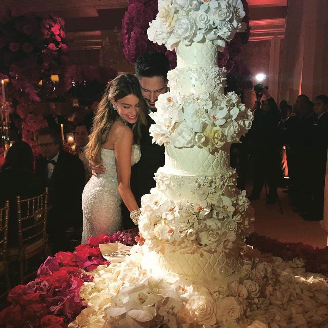 celebrity wedding cakes - Sofia Vergara & Joe Manganiello