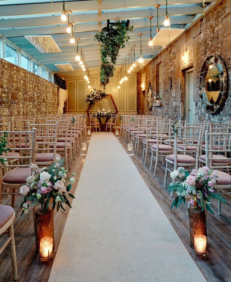 Wedding Venues In County Cavan - ceremony room at Boyne Hill Estate
