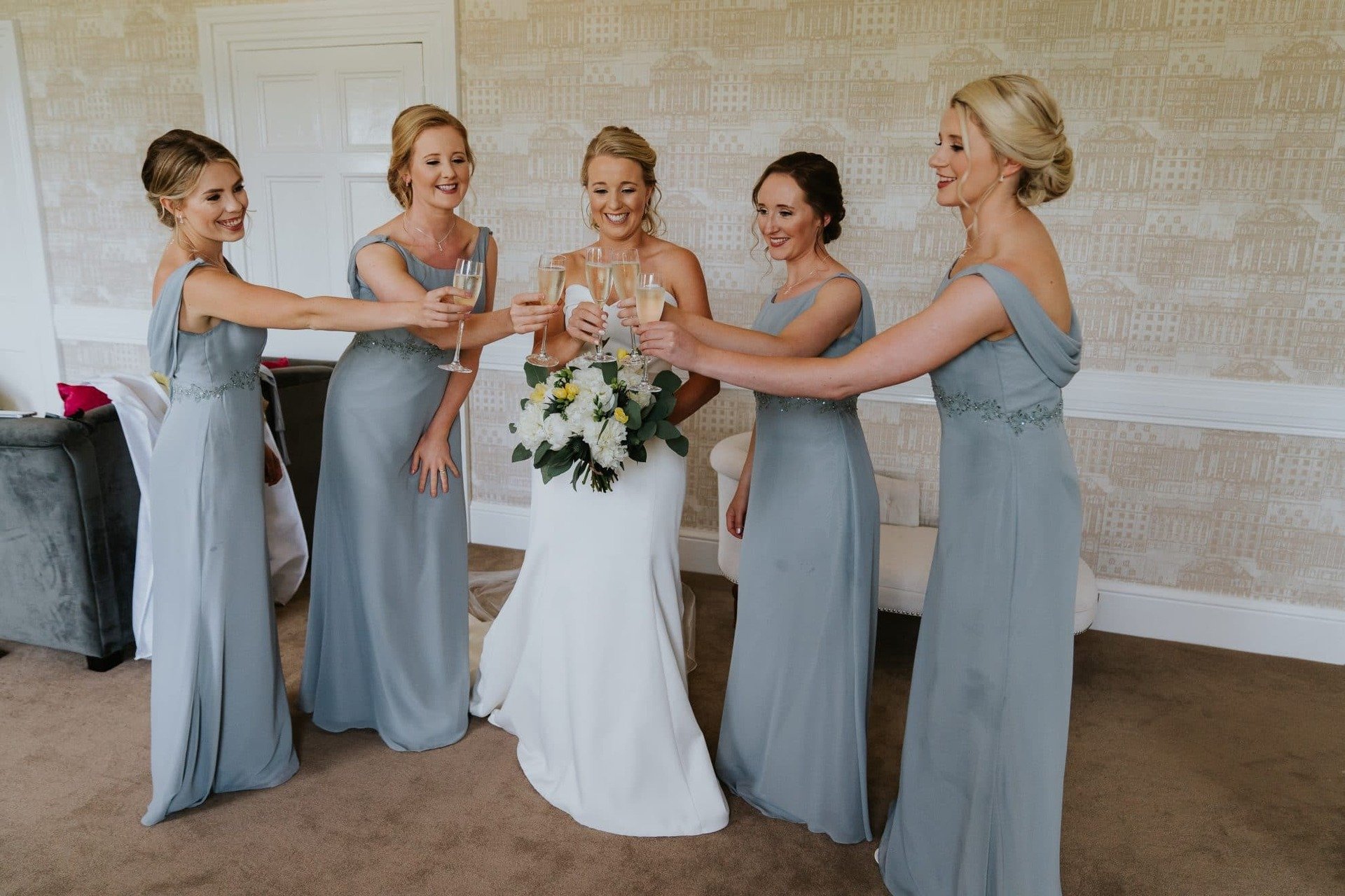 wedding at magheramorne estate - bridesmaids