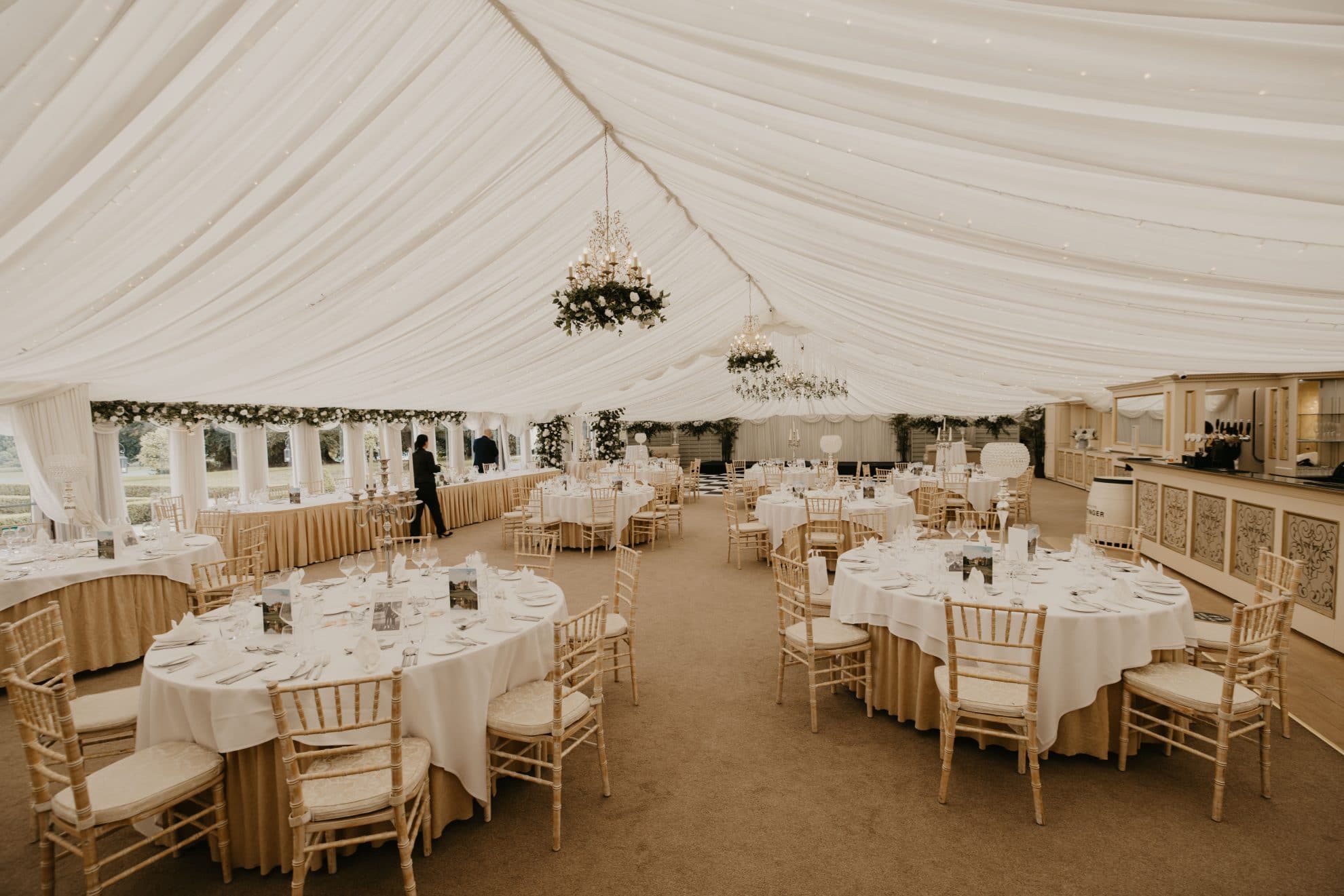 reception at a Wedding at Castle Leslie Estate