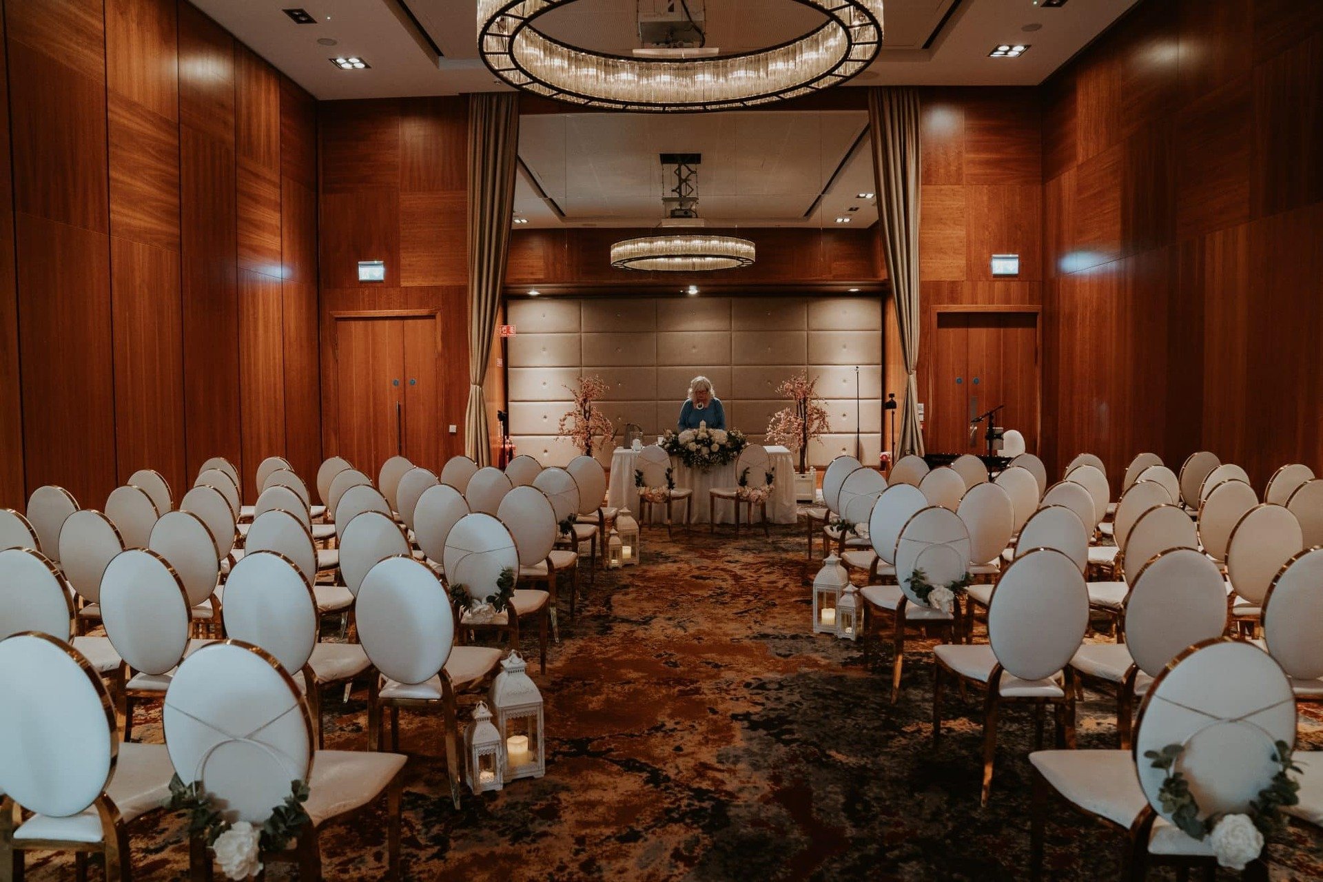 wedding at Farnham Estate - the ceremony room