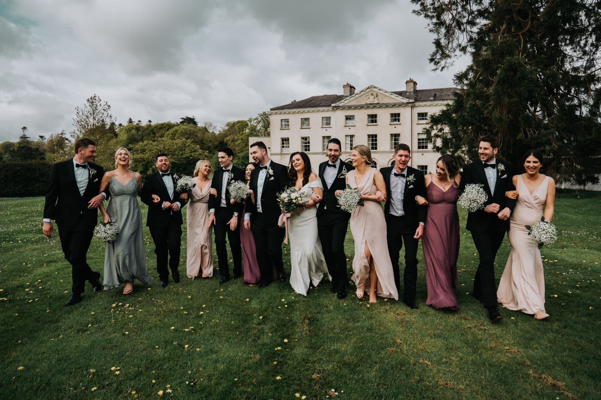 wedding at Farnham Estate - the bridal party