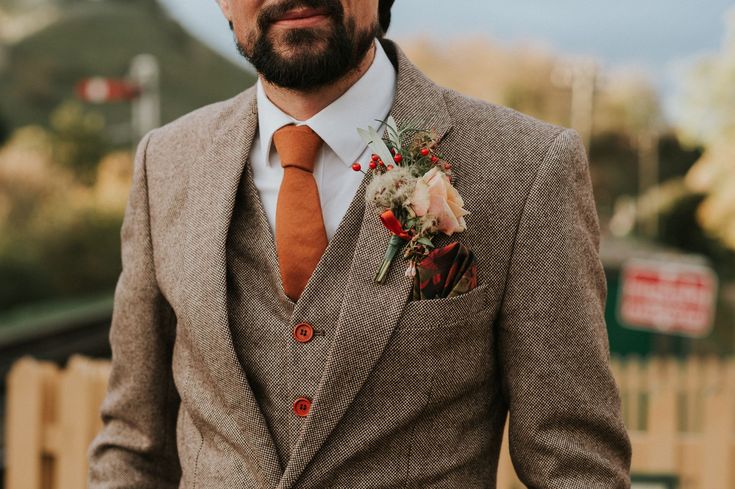 Tweed Trends for Autumn Winter Grooms Wedding Journal