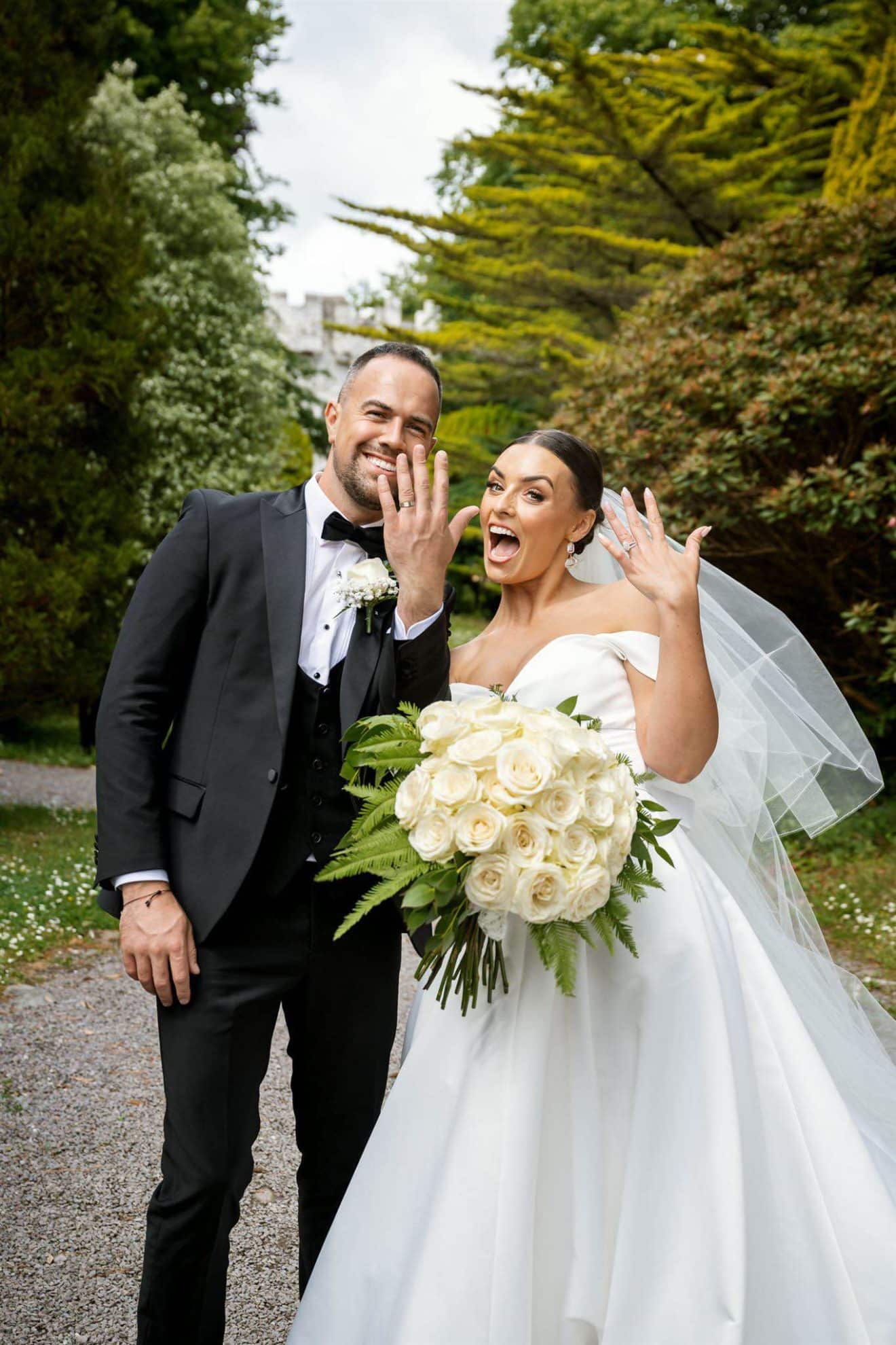 Chloe Sheehan & Declan Dinneen in wedding attire