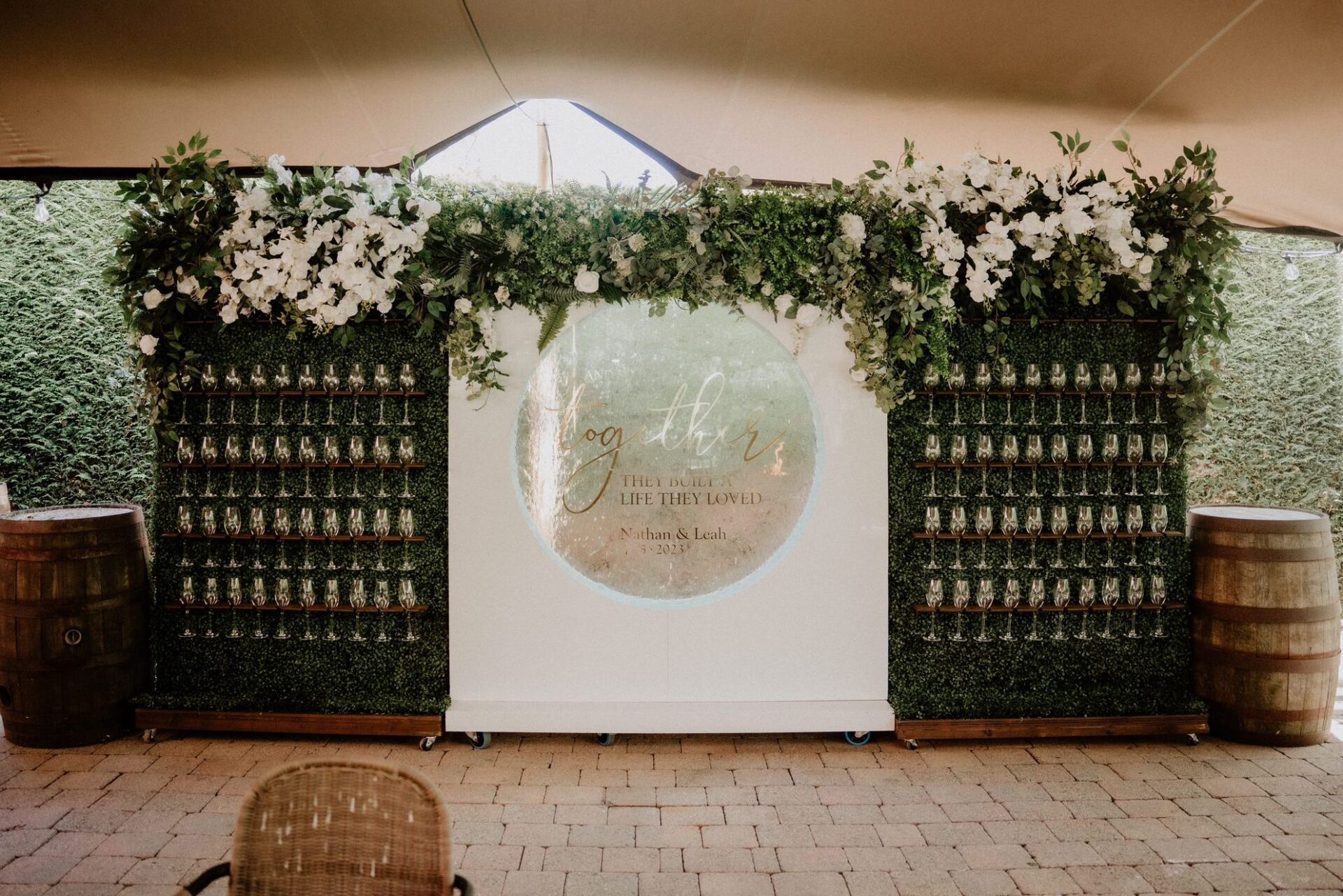 Entertaining Idea 1 - Champagne Wall