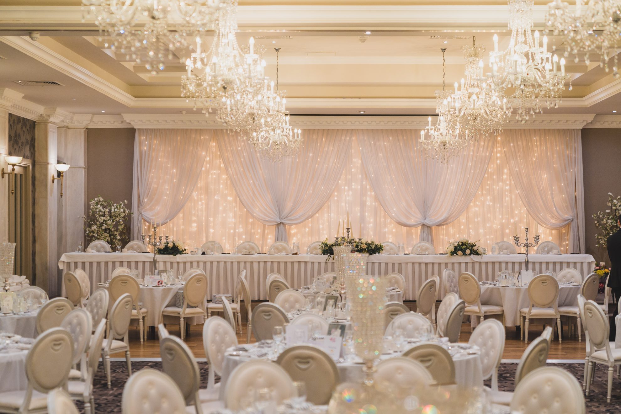 The ballroom At The Manor House Country Hotel