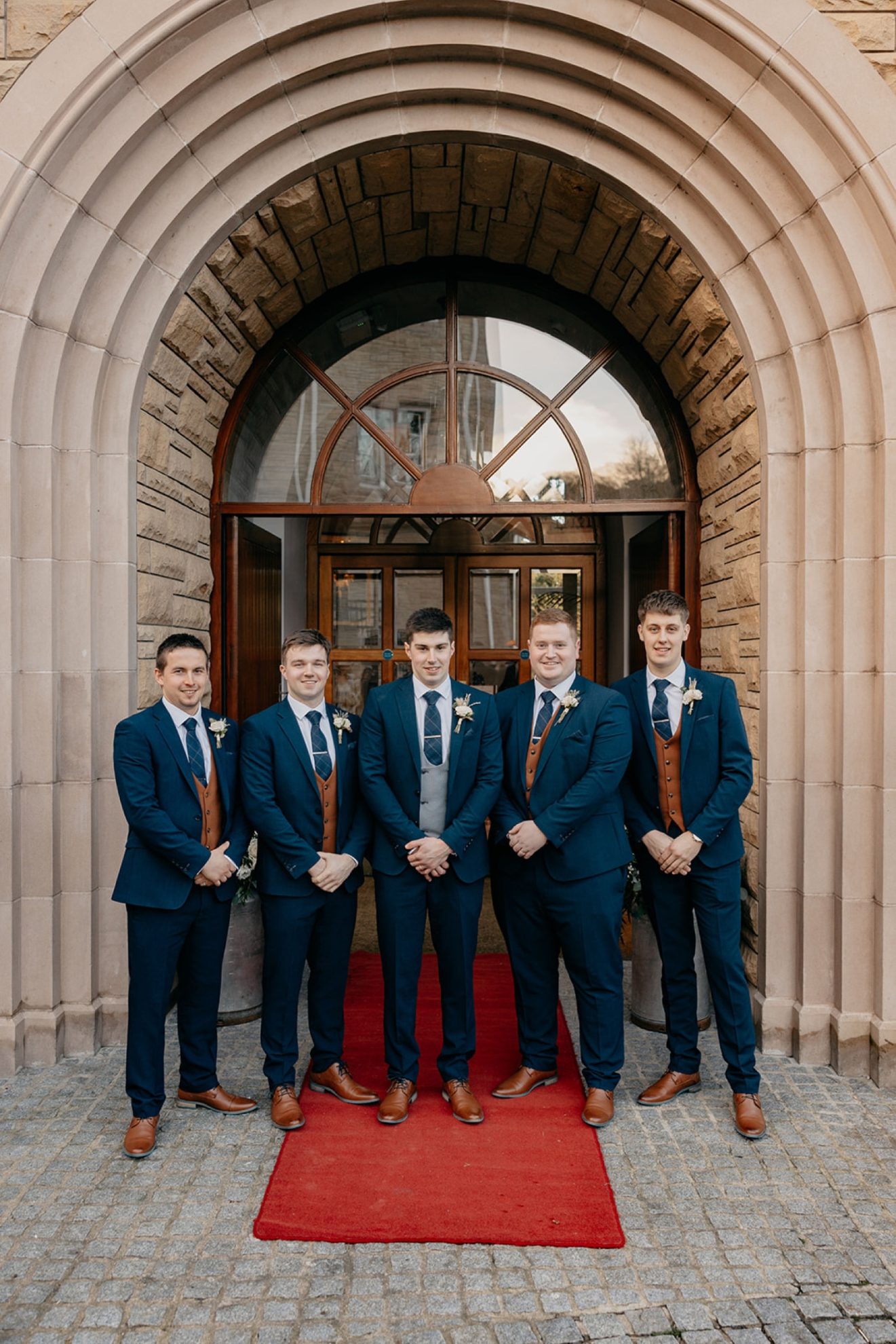 Groom Ian with his groomsmen