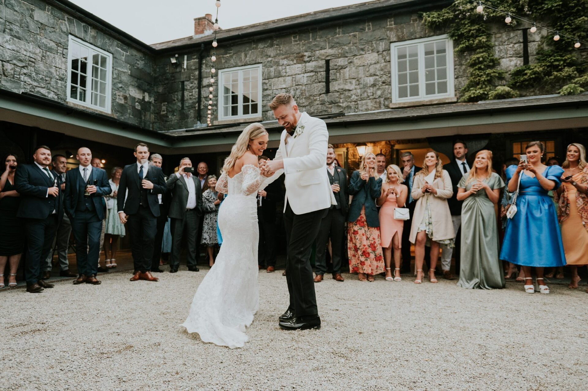 Laura & Chris dancing at their wedding