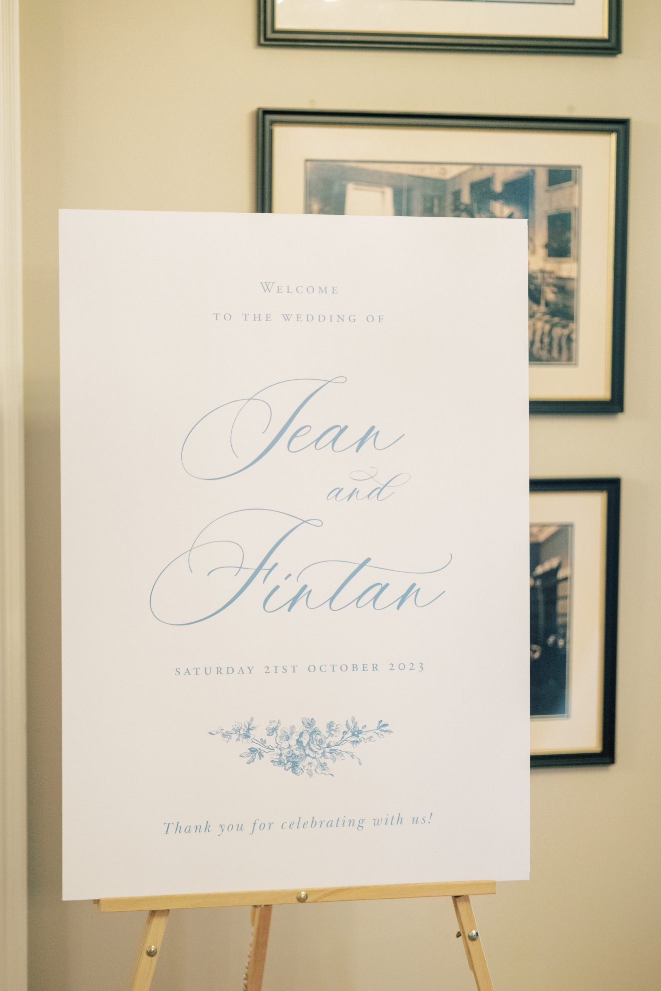 welcome signage for wedding