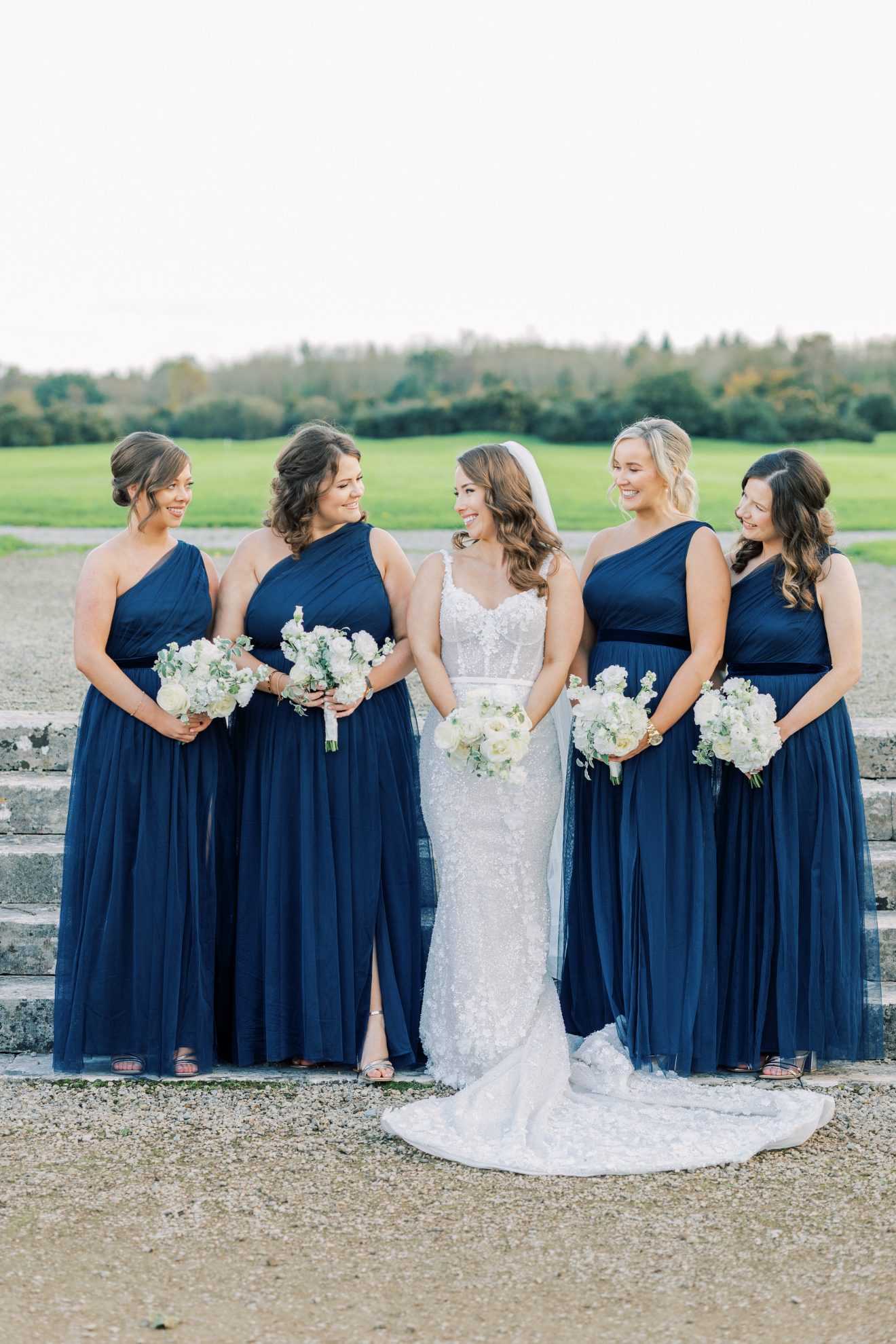 Jean with her bridesmaids at Castlemartyr resort