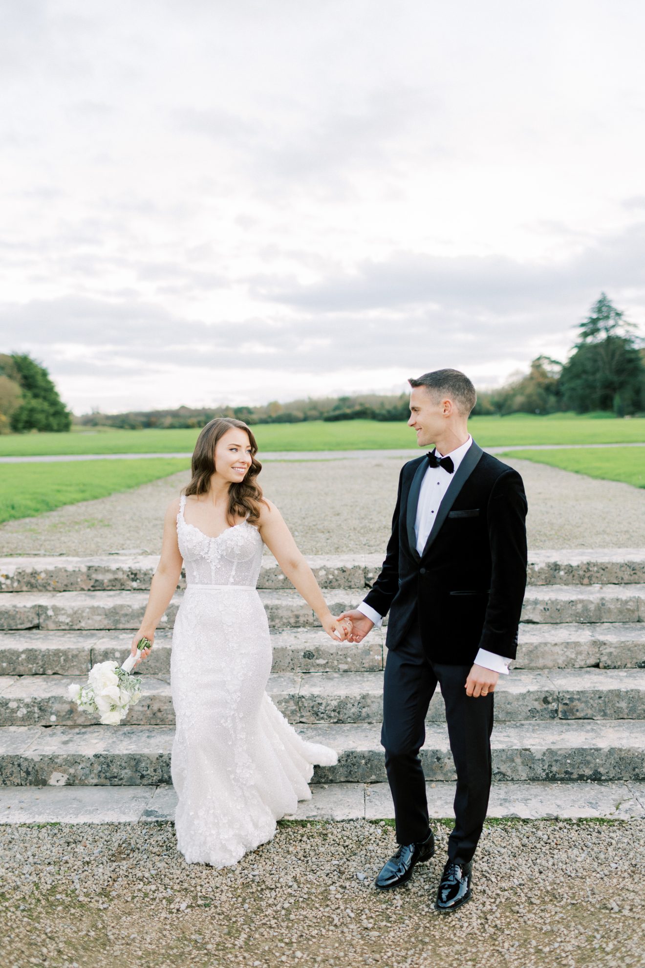 Wedding photography of newly married couple