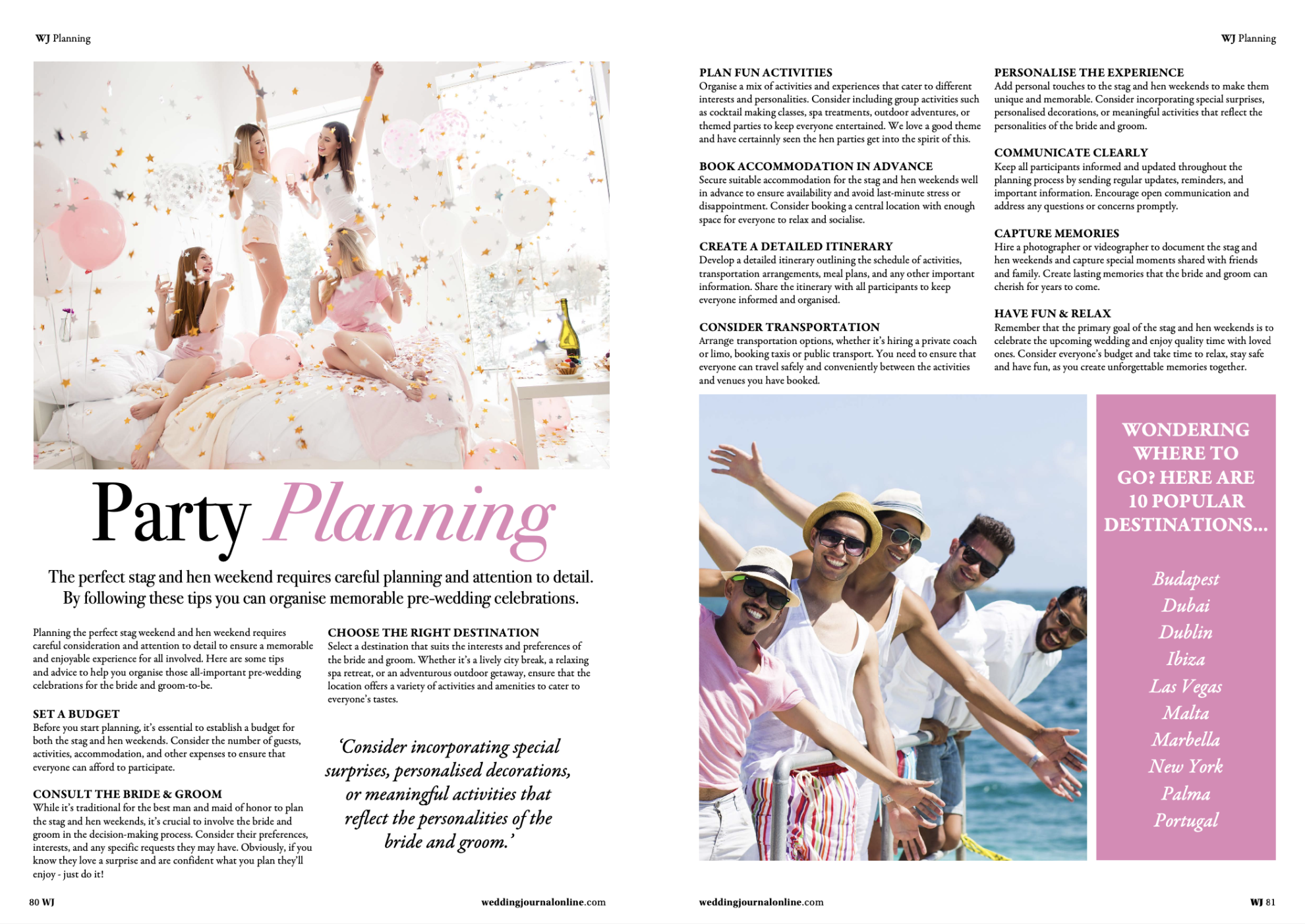 5 Reasons - Party Planning 