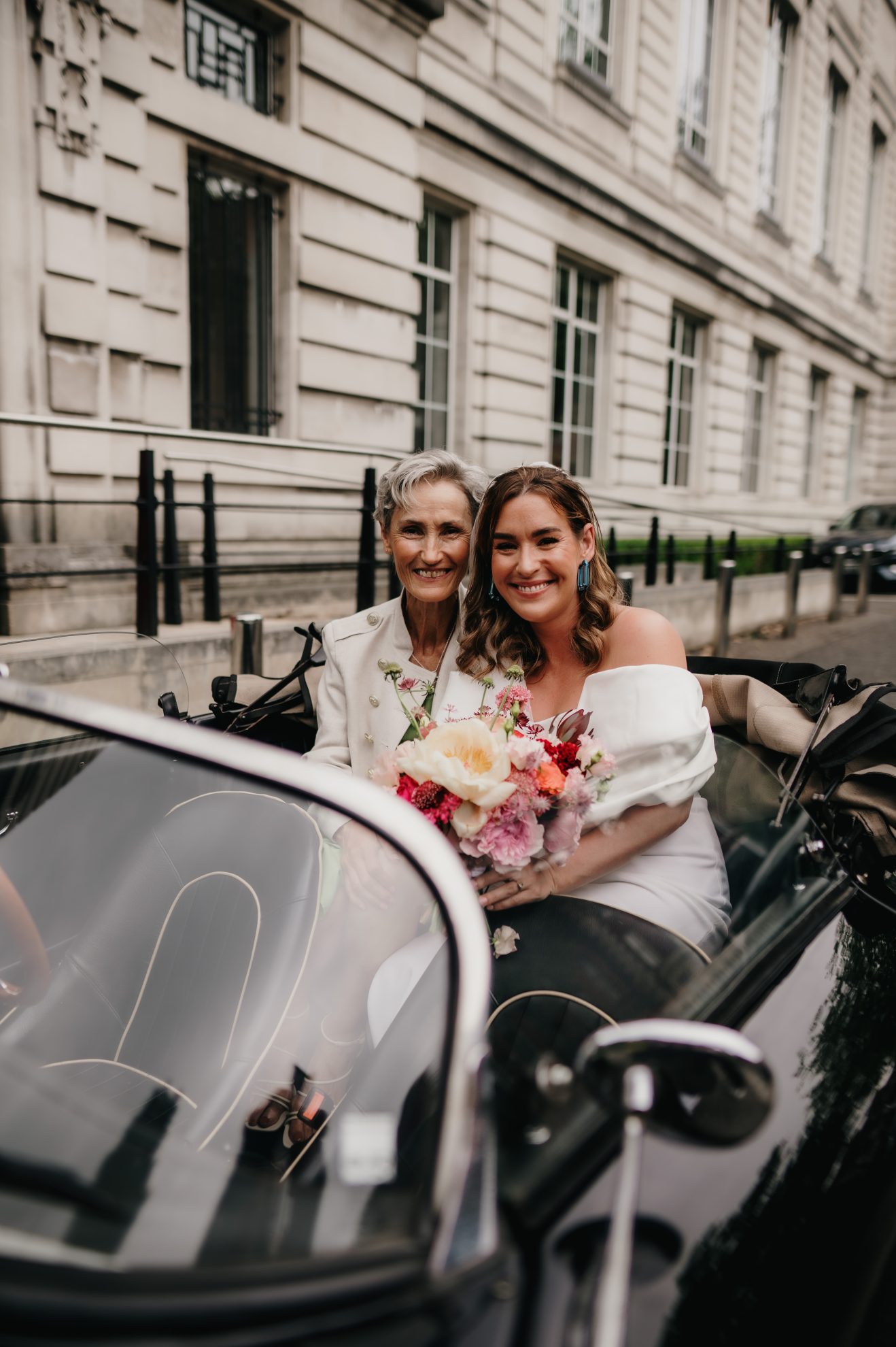 Jael with her mum on her wedding day