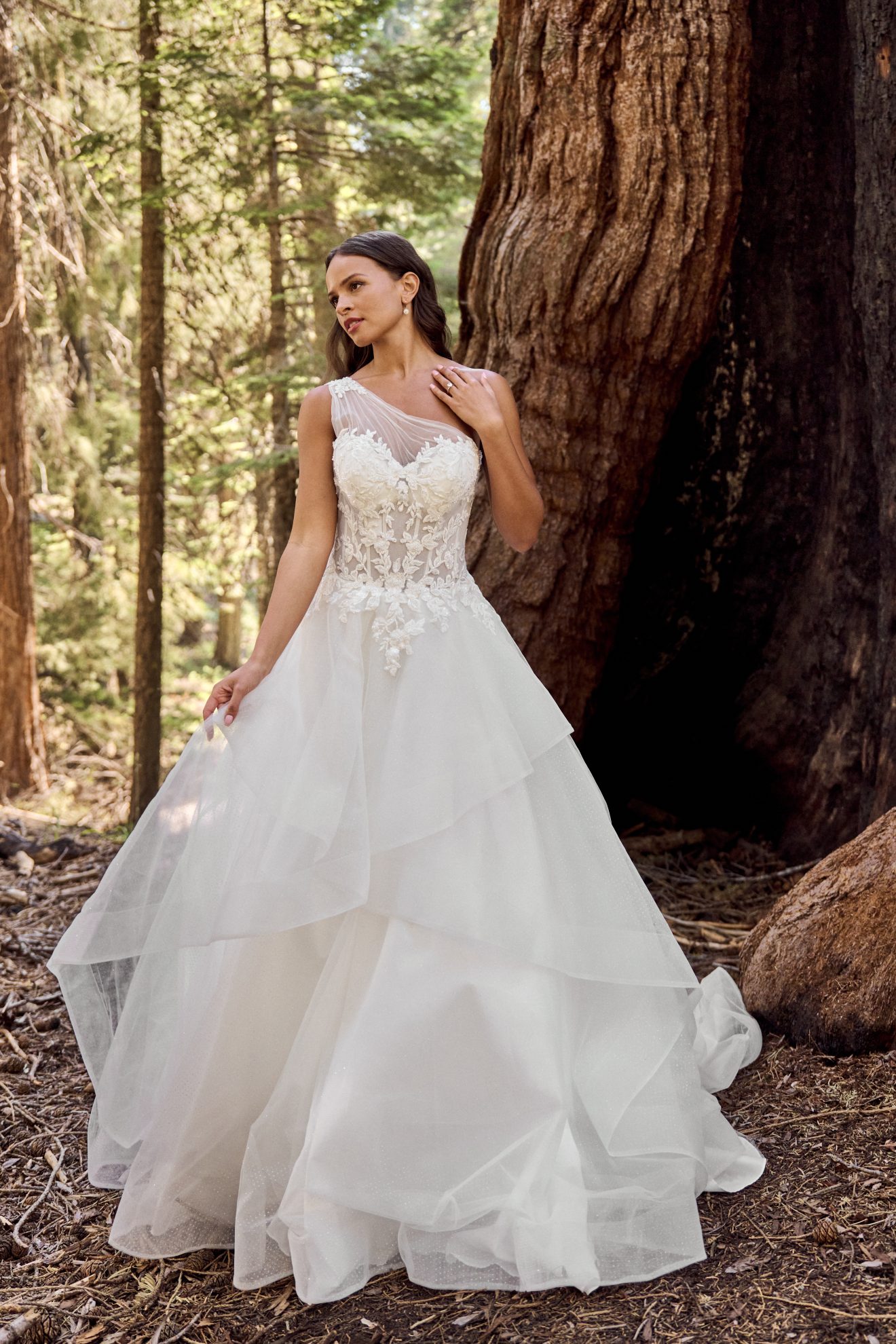 A princess style wedding gown