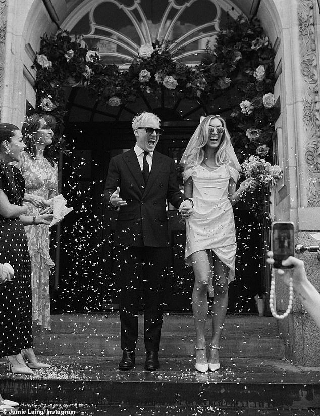 Sophie Habboo and Jamie Laing on their wedding day