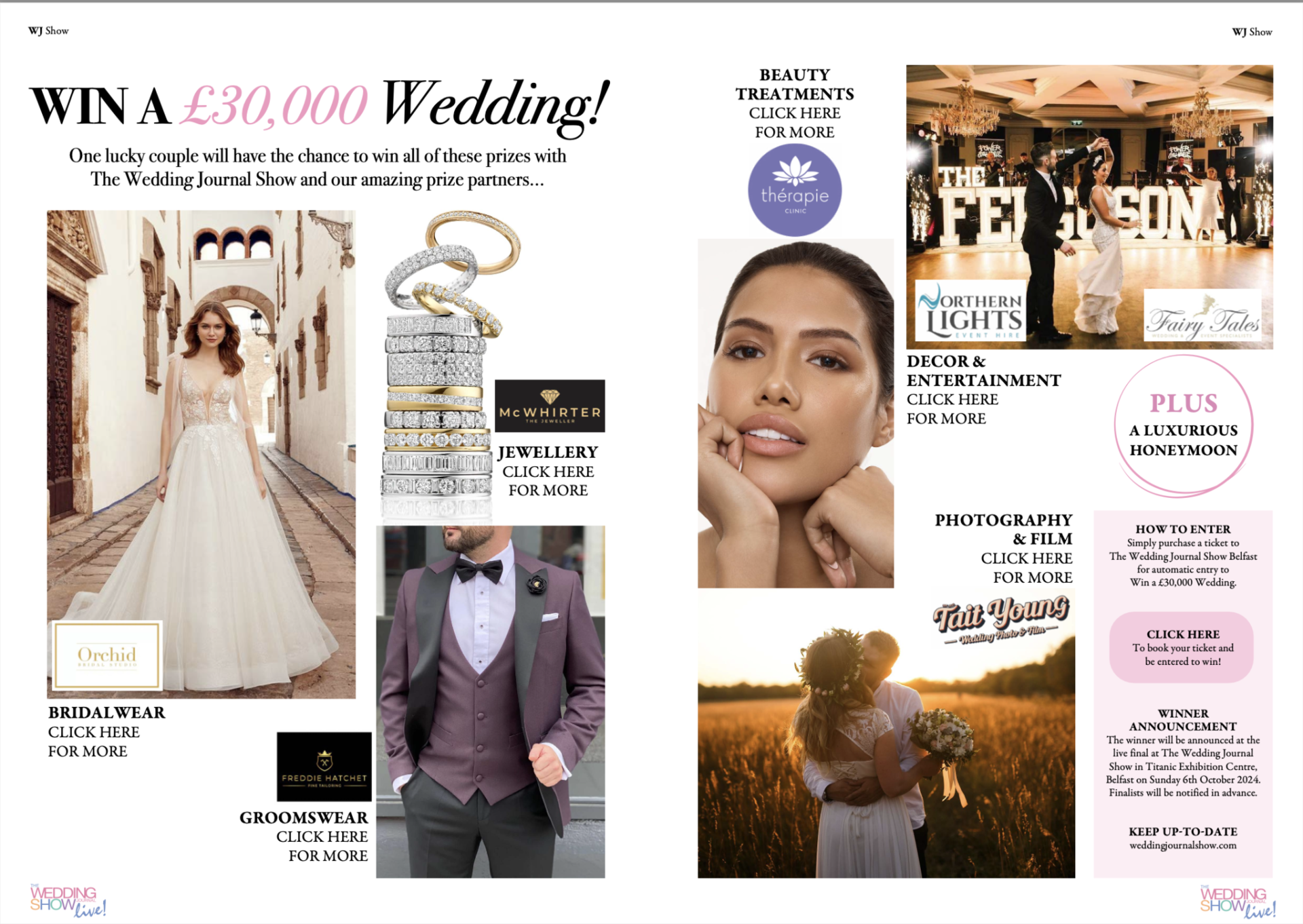 The Wedding Journal Show - Win a £30,000 Wedding prize giveaway