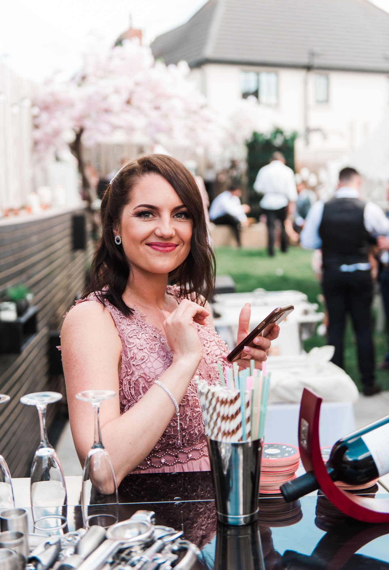 Seidy & Matthew's garden wedding reception