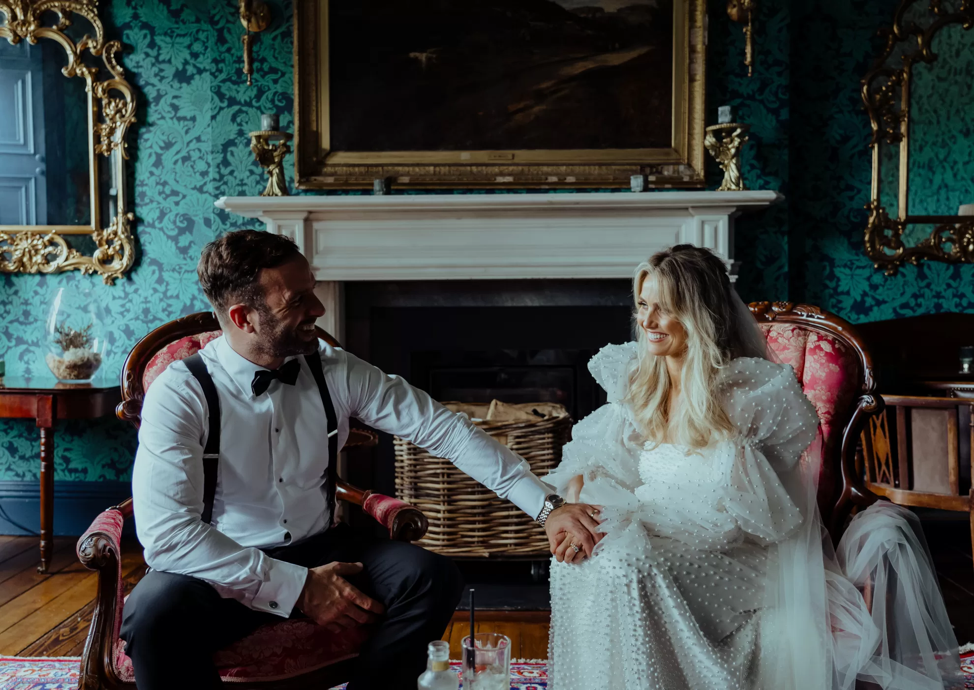 Dominique and Paddy in Boyne Hill House
