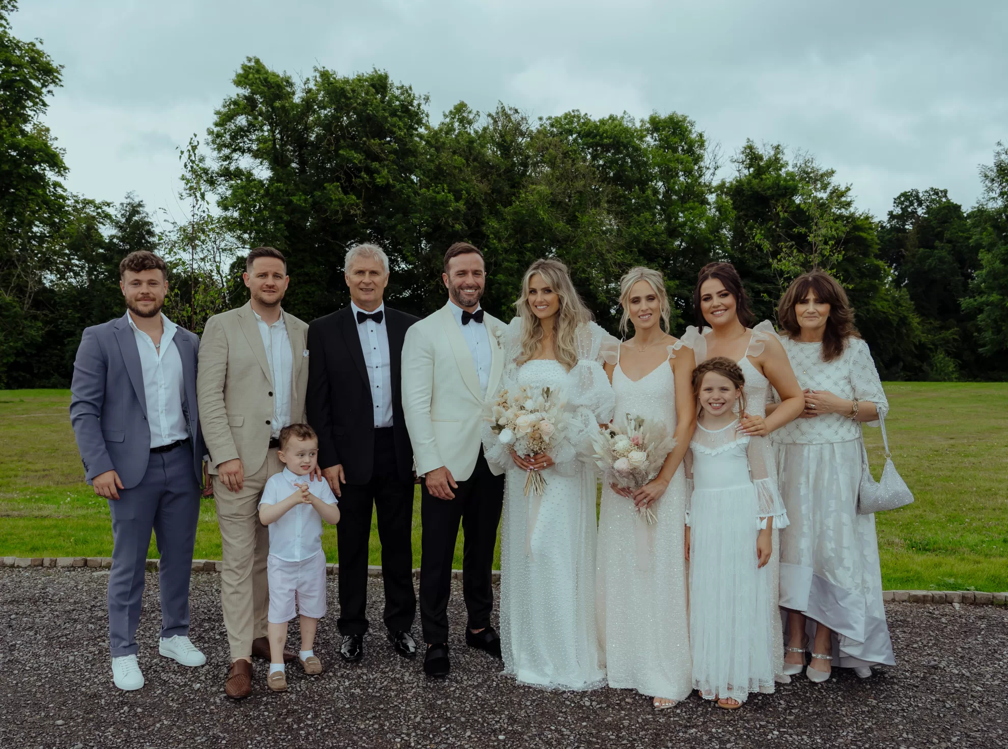 dominique and paddy with family