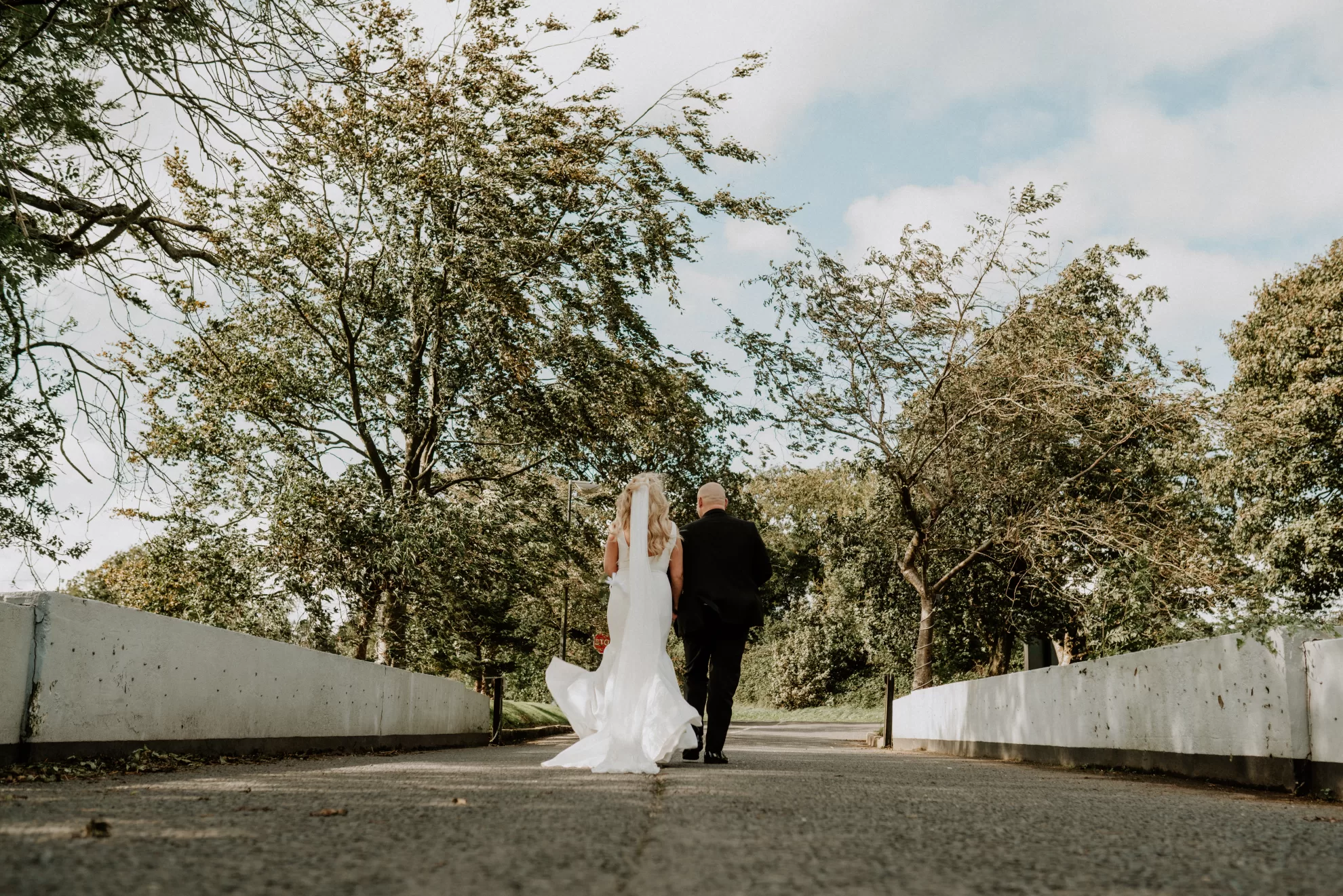 Nicola and Leonard - the bride and groom