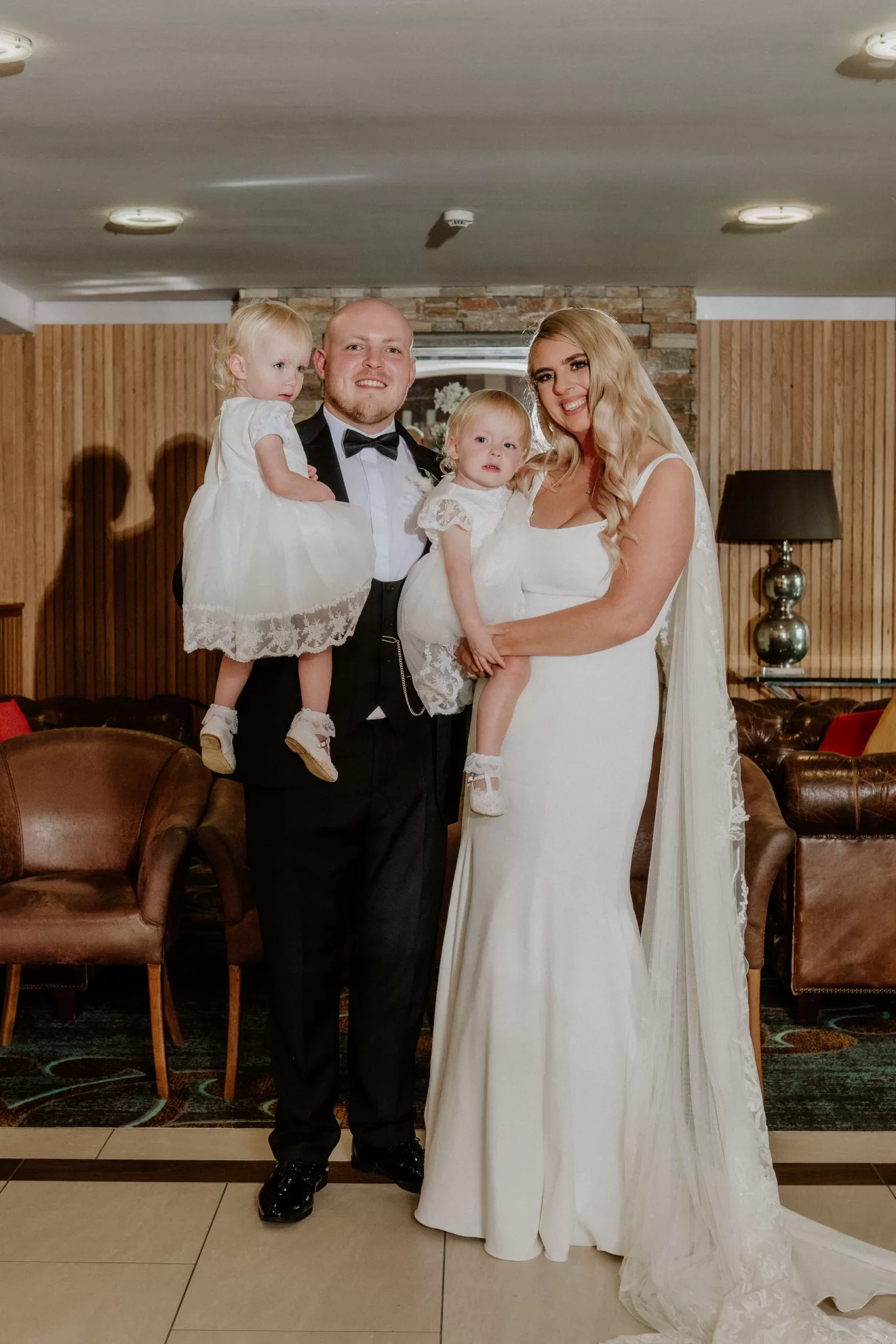 Nicola and Leonard with their twin girls