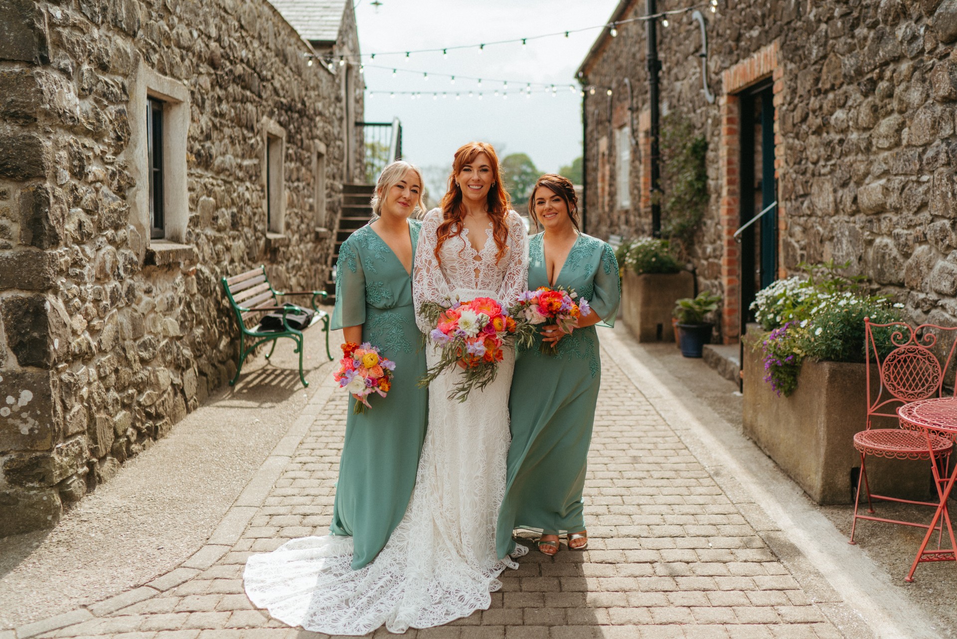 Charmaine and her bridesmaids